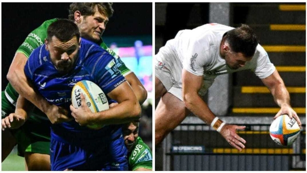 Max Deegan (l) and Jacob Stockdale impressed in their URC games at the weekend