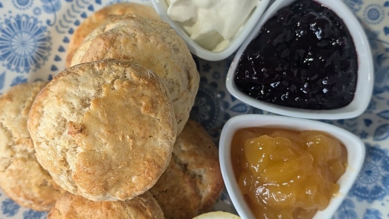 Wade's air fryer lemon scones, cream & jam: Today