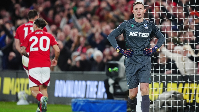 Crystal Palace goalkeeper Dean Henderson was caught out by Chris Wood's shot