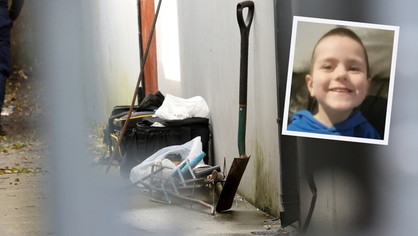 Gardaí are searching a house and garden where Kyran Durnin previously lived