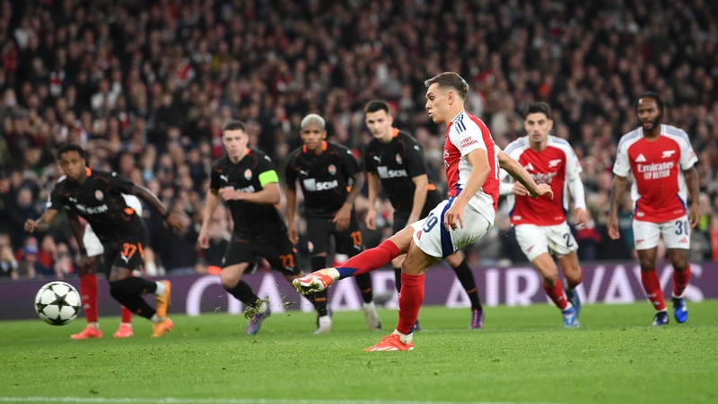 Leandro Trossard had a chance to seal the win for Arsenal but missed the late spot-kick