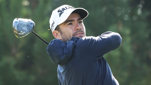 Ivan Cantero tees off on the 11th hole on day one of the Genesis Championship