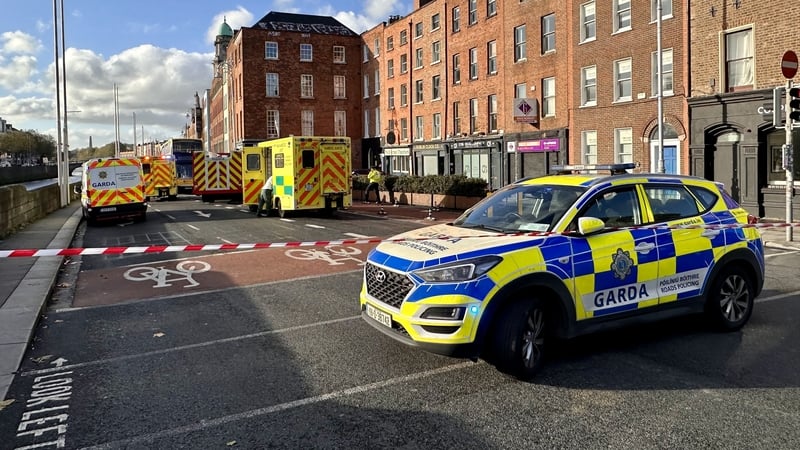 The incident took place at the junction of Arran Quay and Church Street not long after 3pm