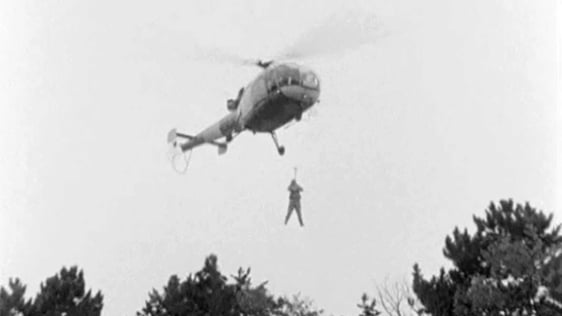 Army Ranger training at the Curragh Camp, County Kildare, 1969.