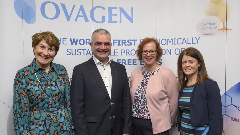 Dr Catherine Caulfield, co-founder and CEO of Ovagen, Dara Calleary, Minister of State for Trade Promotion, Digital Transformation and Company Regulation, Geraldine McLoughlin, Investment Executive, WDC, and Gillian Buckley, Investment Manager, WDC.