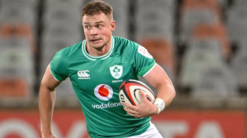 Zac Ward in action for Emerging Ireland