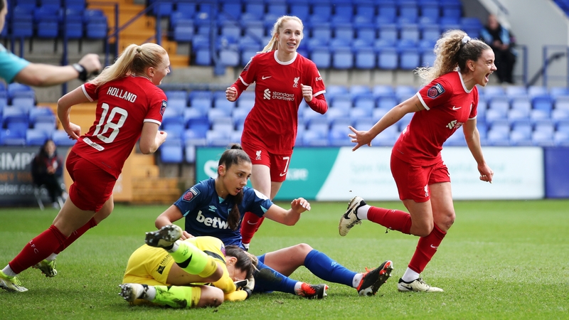 Ireland international Leanne Kiernan in WSL action for Liverpool
