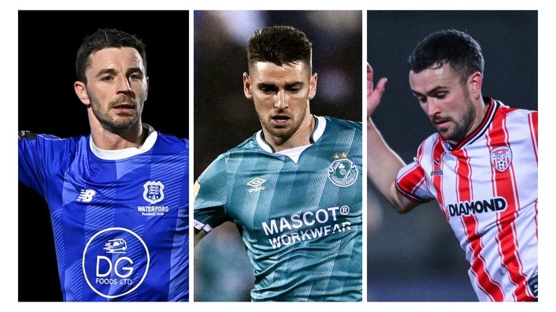 Pádraig Amond (L), Dylan Watts and Michael Duffy (R) are the 2024 POTY nominees