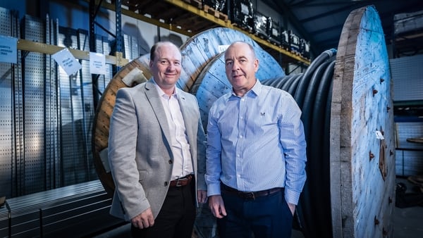 Ollie Bellew, CEO of Bellew Electrical and Kieran McAllister, Managing Director of Cable and Accessories