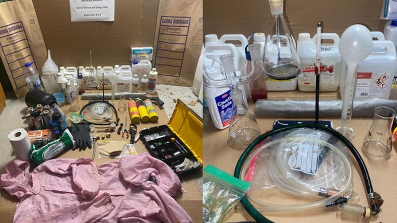 Gardaí seized the equipment and the drugs on Thursday