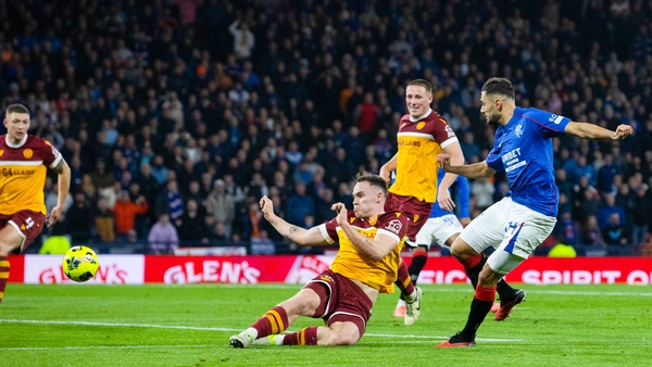 Nedim Bajrami scores the Rangers winner