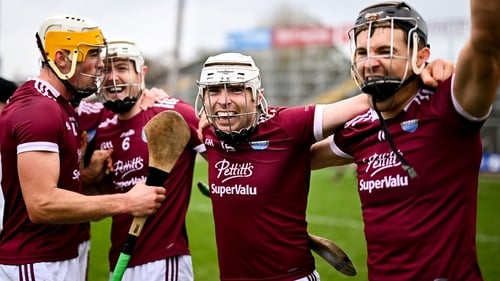Barry O'Connor (left) celebrates with Joe O'Connor, Rory O'Connor and Jack O'Connor