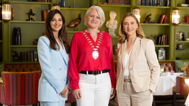 Network Ireland Vice President Amy O'Sullivan, President Linda Codoul and Ciara Ryan, Head of Wealth and General Insurance at AIB