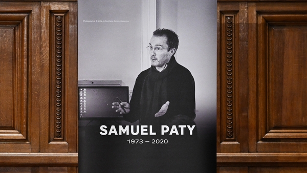 Samuel Paty was killed outside the school where he worked in 2020