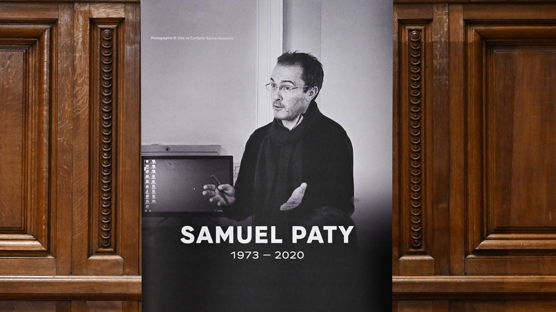 Samuel Paty was killed outside the school where he worked in 2020