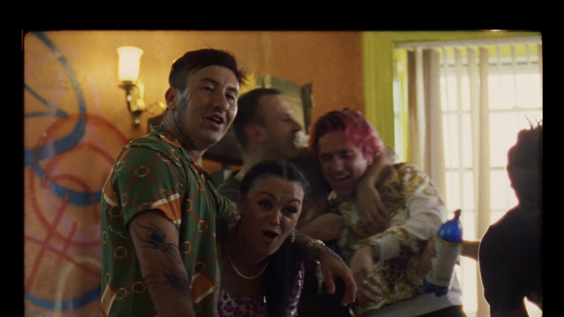 Barry Keoghan (left) in the video for Bug