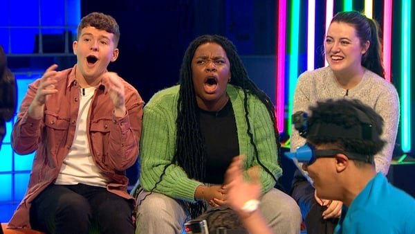 Adam, Demi and MC can't contain their excitement.