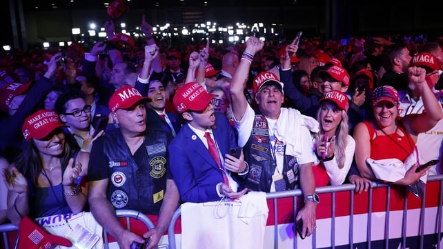 Trump supporters in high spirits as votes came in throughout the night