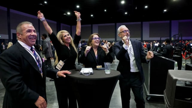 In areas like West Palm Beach and Michigan, Trump supporters were jubilant, believing the election was heading in his favour.