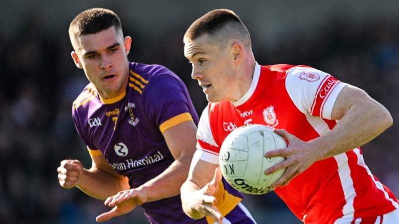 Con O'Callaghan in action against his county team-mate Theo Clancy in the Dublin SFC final