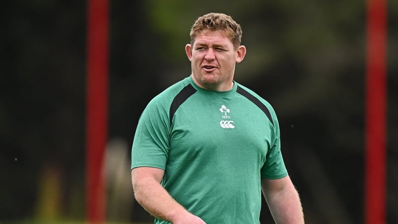 Tadhg Furlong pictured at training last week