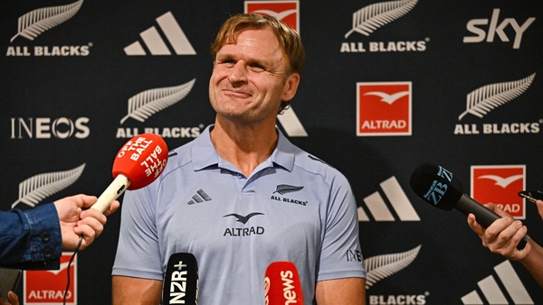 All Blacks head coach Scott Robertson spent time playing for Ards in the AIL when he was 18