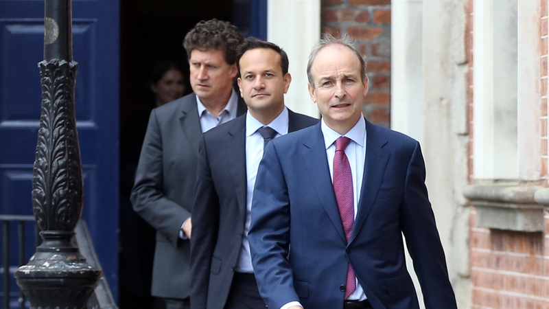 Eamon Ryan, Leo Varadkar and Micheál Martin formed a Cabinet during the pandemic in summer 2020