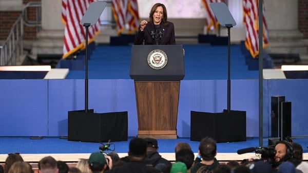 US Vice President Kamala Harris pledged to continue fighting for women's rights and against gun violence