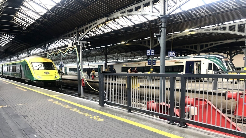 Gardaí will patrolling Heuston Station (above), Pearse Street Station and Connolly Station as part of the 'day of action'