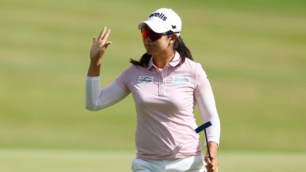 A Lim Kim in action during her opening round on the tournament that started on Wednesday