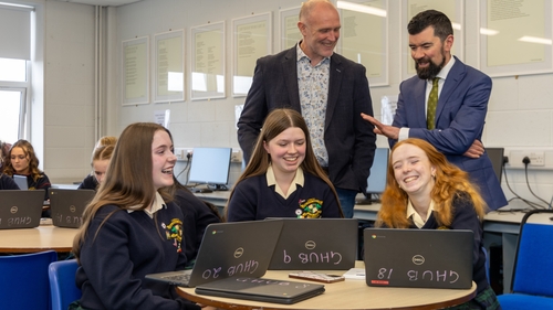Joe O'Brien, Minister of State for Community Development, Integration and Charities, launched Irish Funds' new TY programm recently at Loretto Balbriggan
