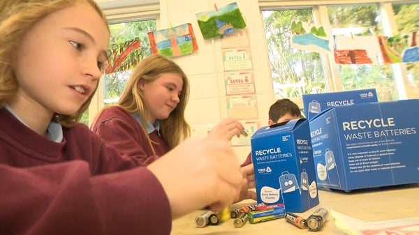 Students in Roundwood NS in Wicklow are Battery Recycling Champions