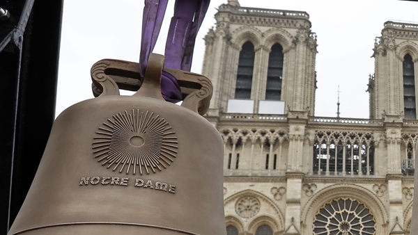 Bells from the cathedral had to be removed and cleaned as part of the restoration works