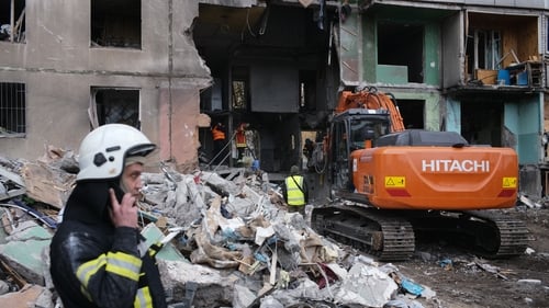 Russian attacks overnight wounded more than two dozen people in the Ukrainian border city of Kharkiv