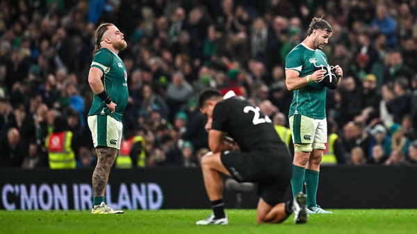 Ireland were ahead for only two minutes all night