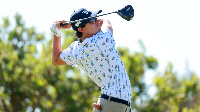 Nico Echavarria carded a bogey-free 63 to claim a share of the lead in Mexico