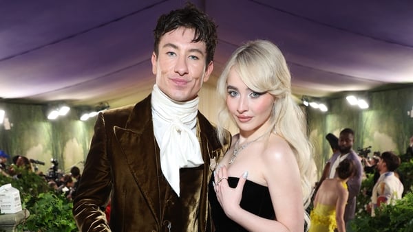Barry Keoghan says of Sabrina Carpenter: "I'm in awe watching her work."