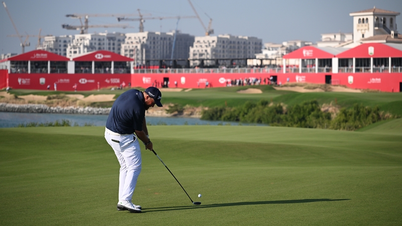 Shane Lowry is tied for third heading into Sunday at Yas Links