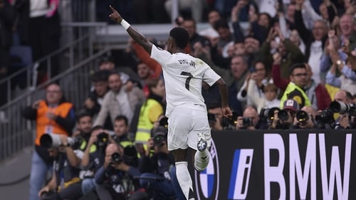 Vinicius Junior was in goal scoring form for for Real Madrid against Osasuna