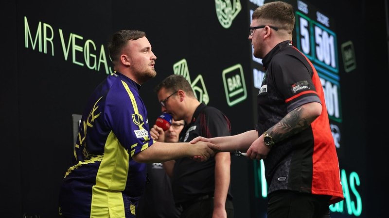 Keane Barry was defeated in six minutes by Luke Littler