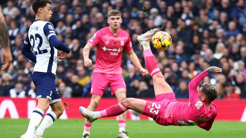 Sammie Szmodics gave Ipswich the lead with an overhead kick