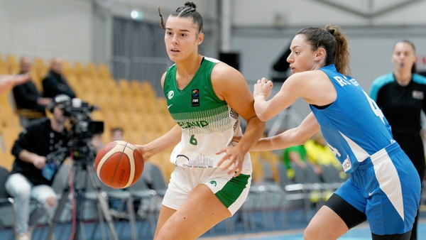 Sarah Hickey of Ireland in action against Eden Rotberg of Israel