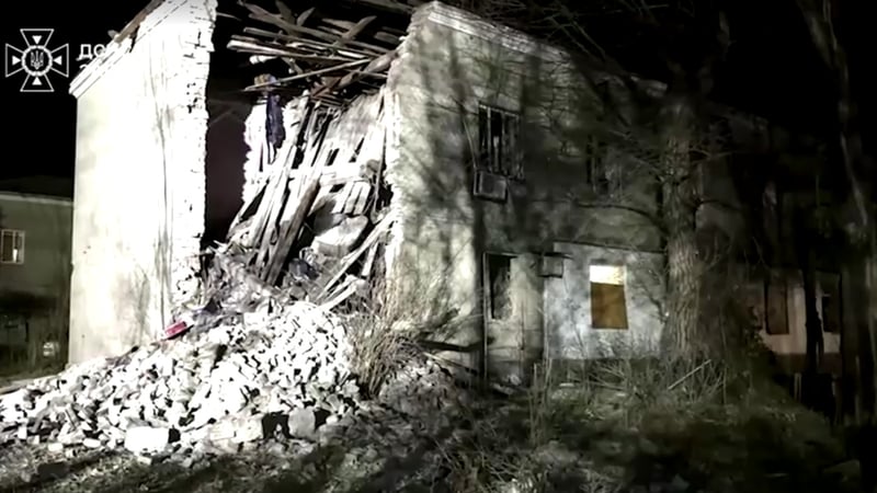 Ukraine's State Emergency Service released images of the aftermath of the strikes in Mykolaiv