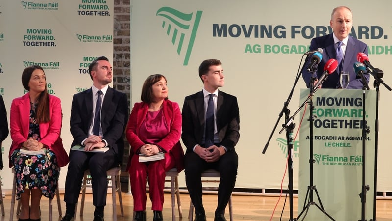 Fianna Fáil launched its manifesto, what it called its 'plan for moving Ireland forward together' (Rolling News.ie)