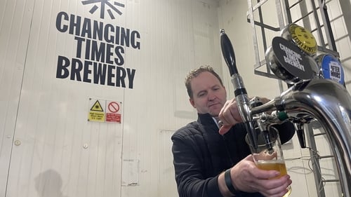 Willie Aherne, one of the co-founders of the Changing Times Brewery