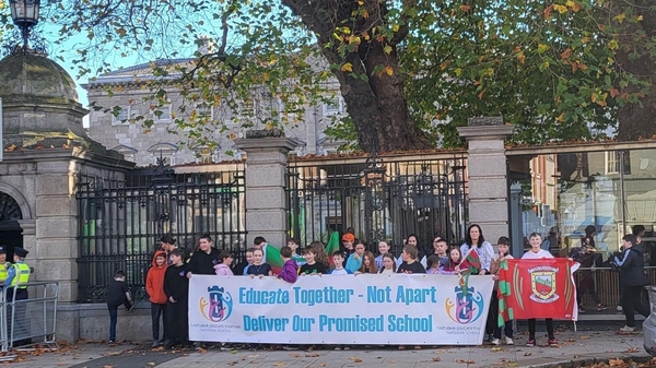 Last Wednesday, pupils and teachers at Castlebar Educate Together swapped their classrooms for the gates of Leinster House