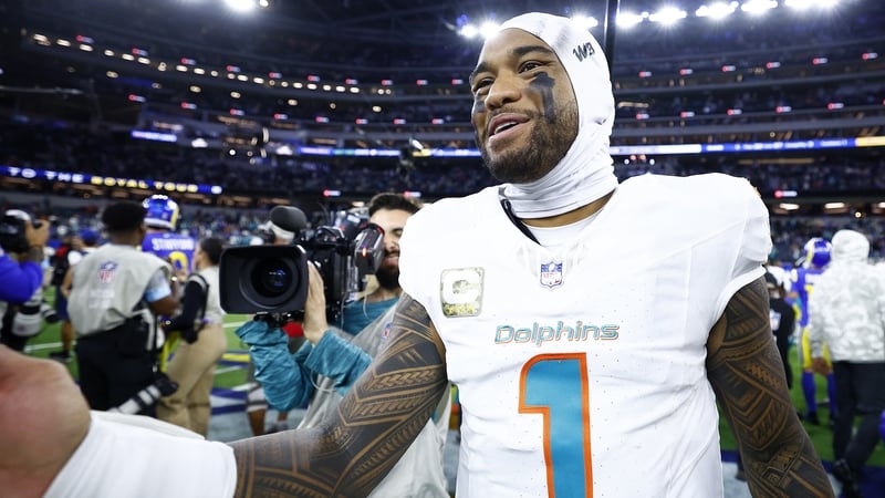 Miami quarterback Tua Tagovailoa helped his side to a hard-fought win