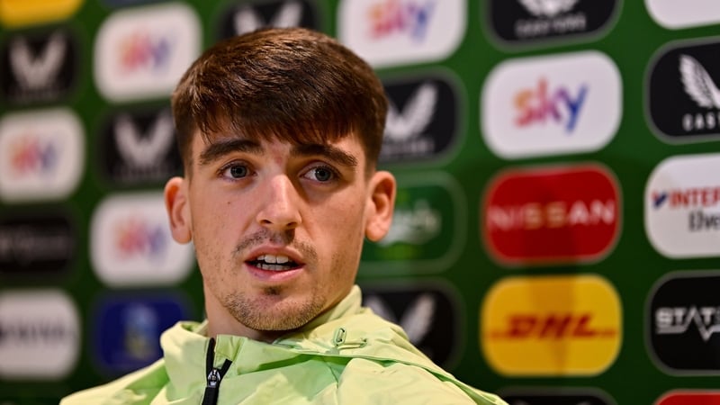 Andrew Moran speaking to the media on Monday