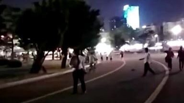 Footage of the incident emerged on social media