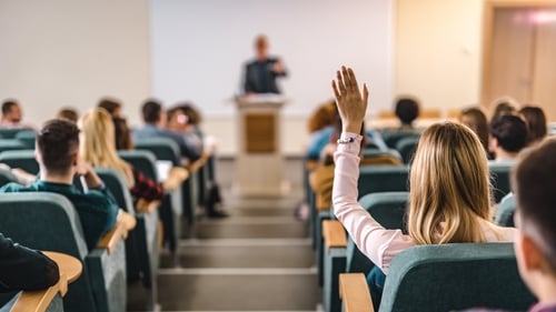 Females across all age groupings have higher levels of third level attainment than males (stock image)